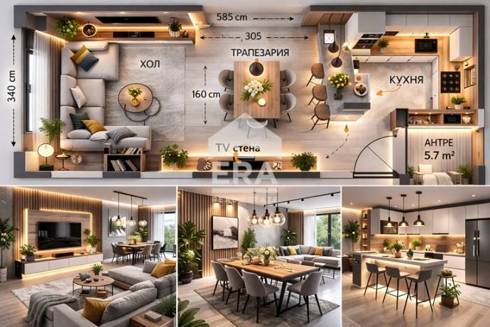 За продажба двустаен апартамент номер 18, в кв.Симеоново, гр. София!