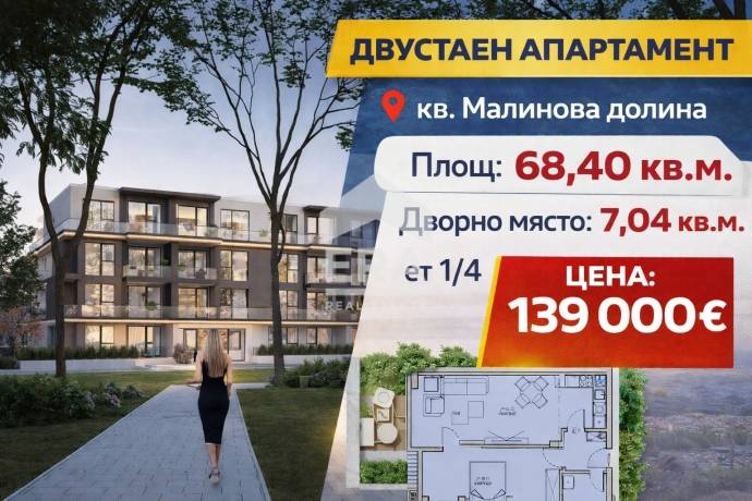 Модерен жилищен комплекс в кв. Малинова долина, гр. София!