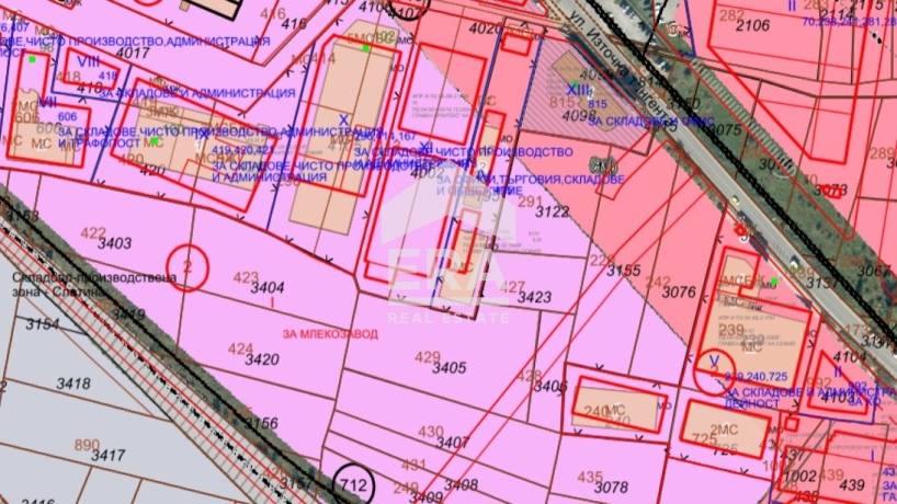 ЕКСКЛУЗИВНО! Парцел подходящ за производствена или складова база в СПЗ Слатина