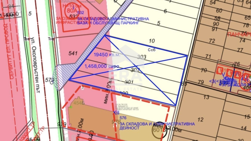 Атрактивен парцел за продажба в близост до Околовръстен път и с бърза връзка с магистрала Хемус