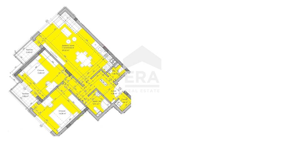 ЕРА Надежда продава уникален, югозападен, тристаен апартамент на 3 минути от метростанция