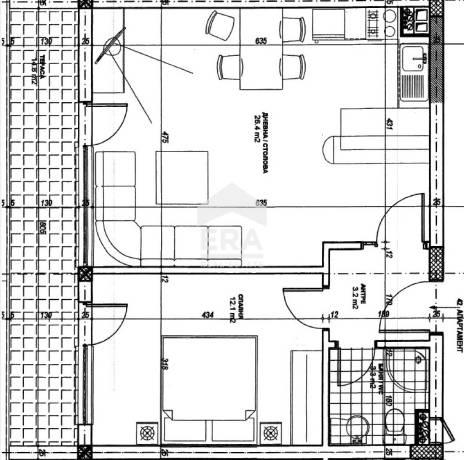 За продажба двустаен апартамент номер 42, в кв.Симеоново, гр. София!