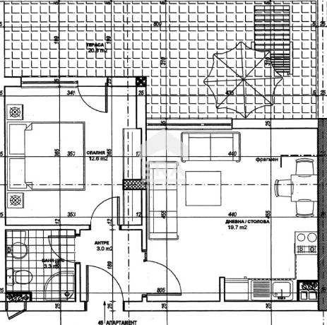 За продажба двустаен апартамент номер 45, в кв.Симеоново, гр. София!