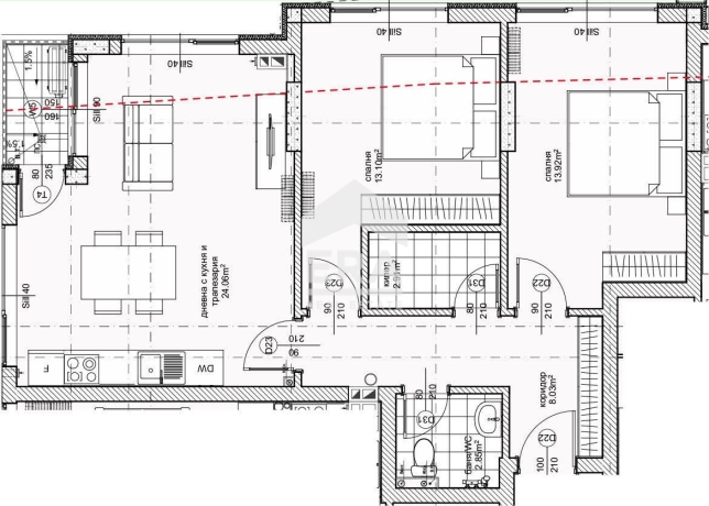 Тристаен апартамент за продажба в кв. Възраждане 1, Варна