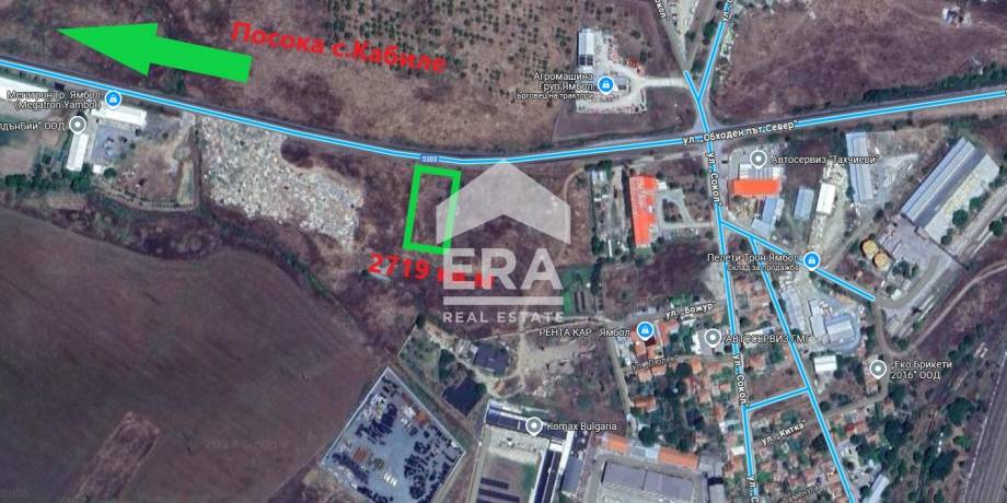 ЕРА МАКС предлага за продажба парцел с лице на Околовръстен път СЕВЕР в гр.Ямбол