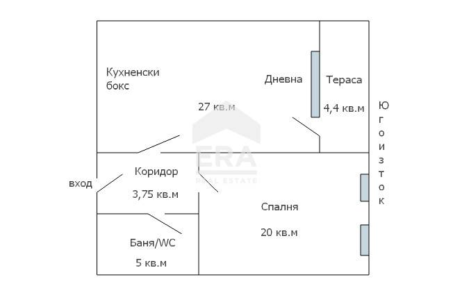 Двустаен апартамент за продажба в м-т Св. Никола, Варна