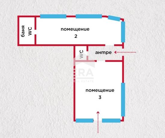 ЕРА ИмотиТе предлага за продажба Двa търговски обекта, район Център, гр. Търговище