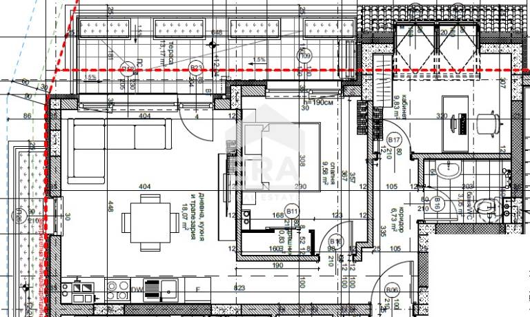 Central Residence Тристаен апартамент за продажба