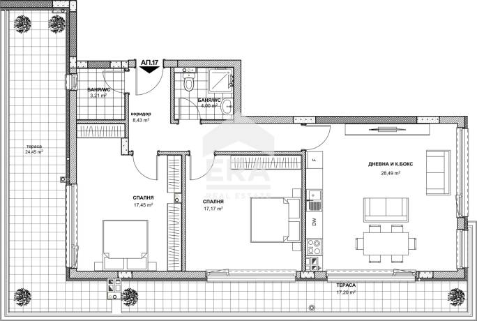 Central Residence Пентахаус за продажба АКТ 14