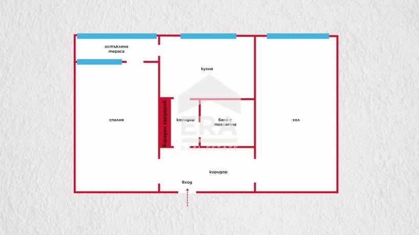 ЕКСКЛУЗИВНО ! ЕРА ИмотиТе предлага за ПРОДАЖБА тристаен апартамент в кв. ЗАПАД 1