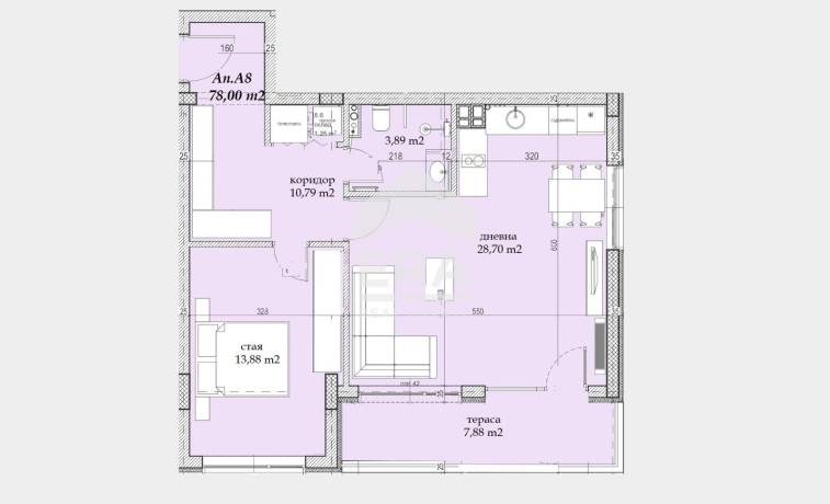 Двустаен апартамент в Beli Breg Residence-най-новият проект в гр. Банкя
