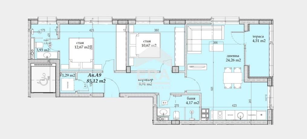 Тристаен апартамент в Beli Breg Residence-най-новият проект в гр. Банкя