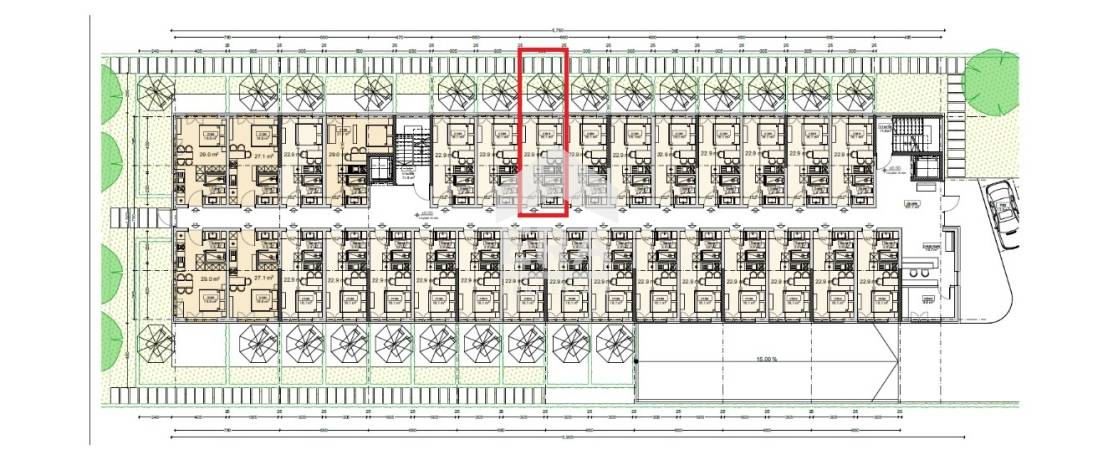 Едностаен ексклузивен апартамент за продажба, със собствен двор, в к-с Residential Park Varna, в долната част на кв. Владиславово