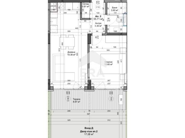 Двустаен апартамент за продажба в кв. Трошево, Варна