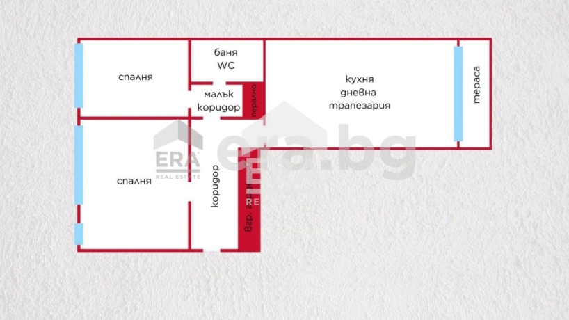 Тристаен апартамент за продажба в Център, Търговище