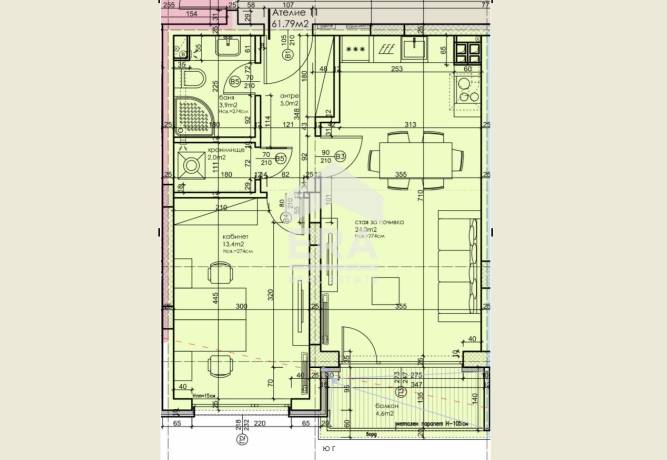 Двустаен апартамент за продажба в кв. Левски 1, Варна