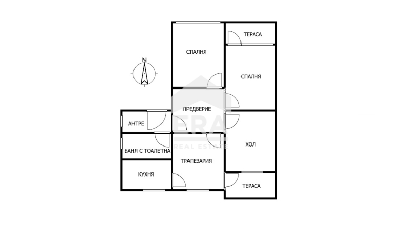 Четиристаен апартамент за продажба в Център, Велико Търново