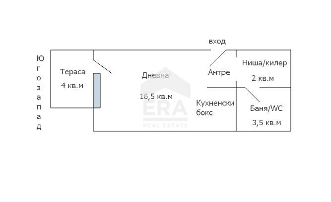 Едностаен югозападен апартамент за продажба, в новострояща се бутикова сграда, район Лятно кино Тракия, Варна, над Макдрайв