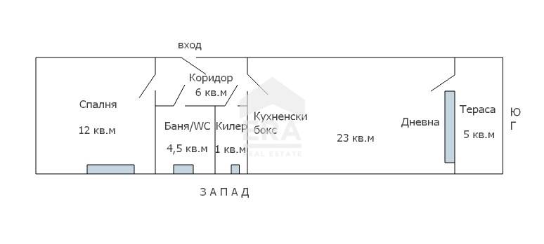Двустаен апартамент за продажба в кв. Галата, Варна