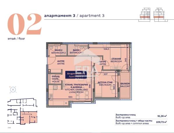 Тристаен апартамент част от емблематична сграда до Борисовата градина в кв. Изток