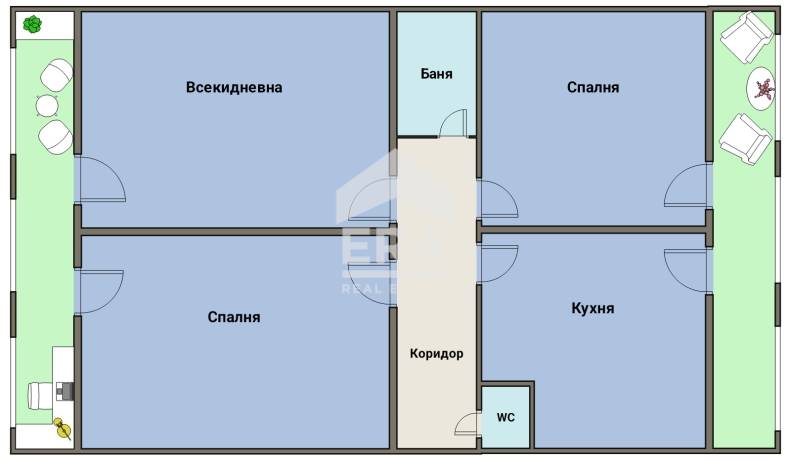 Тристаен апартамент за продажба в кв. Зорница, Бургас