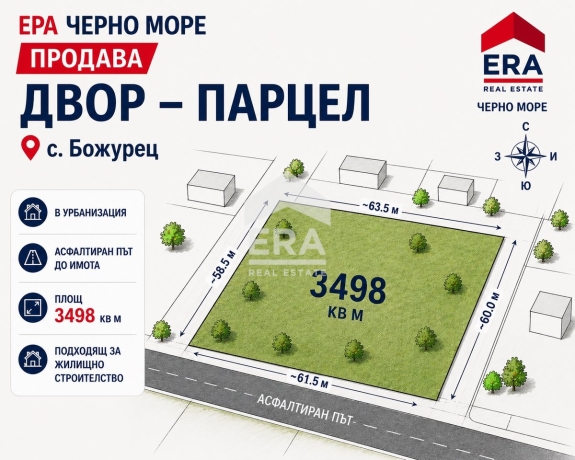 Парцел за продажба в Божурец, област Добрич