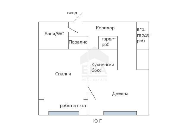 Двустаен апартамент за продажба в кв. Владислав Варненчик 2, Варна
