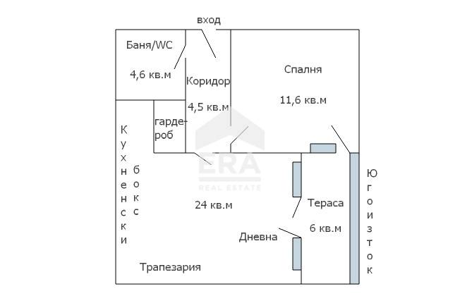 Двустаен апартамент за продажба в кв. Спортна зала, Варна