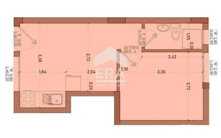 Двустаен апартамент в нов бутиков комплекс до морето в Паралия Офринио, Гърция