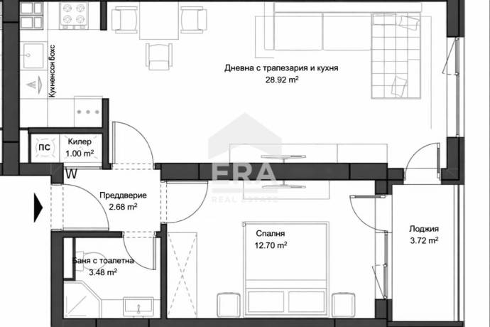 НОВ! Двустаен апартамент до Кауфланд в кв. Въстанически