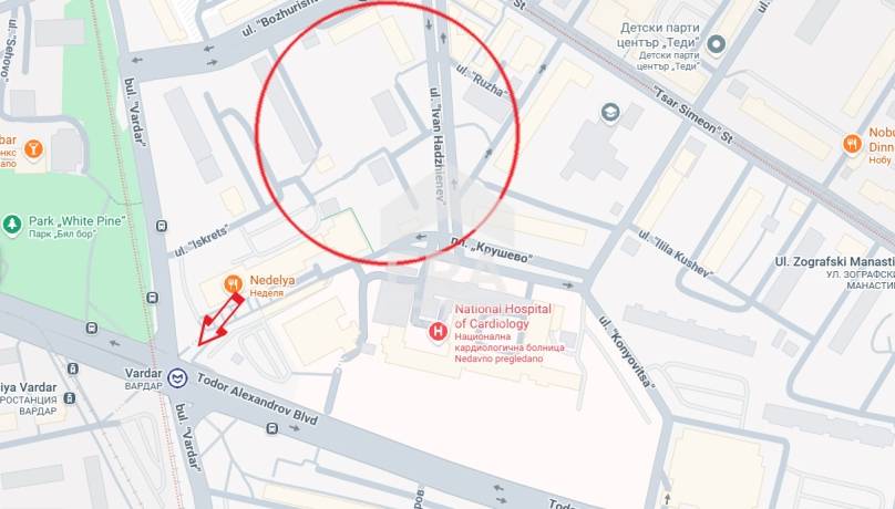 Двустаен апартамент под наем в кв. Света Троица, София