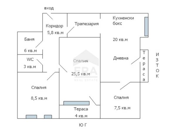 Четиристаен, обзаведен, южен апартамент за продажба, в тухлена сграда, Цветен квартал, Варна, до 3 ОУ Ангел Кънчев