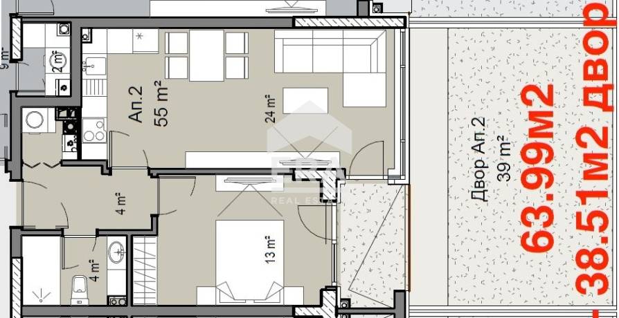 ERA Living предлага двустаен апартамент в нов жилищен проект в кв. Витоша