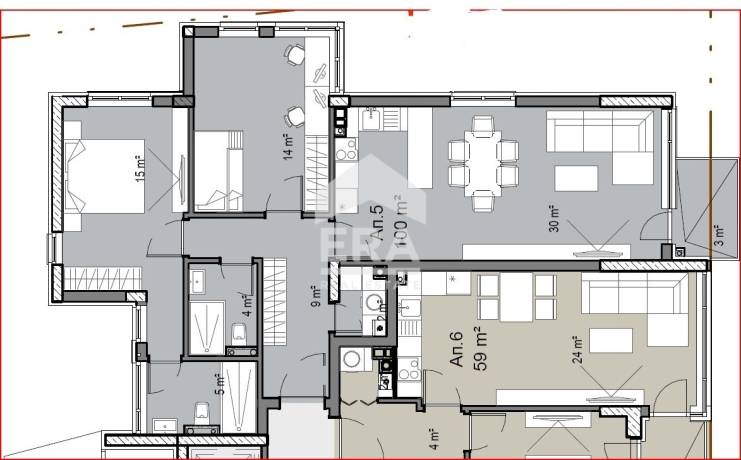 ERA Living предлага тристаен апартамент в нов жилищен проект в кв. Витоша