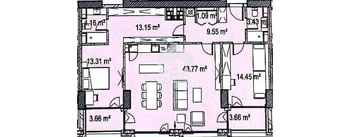 Тристаен апартамент за продажба в кв. Дружба 1, София