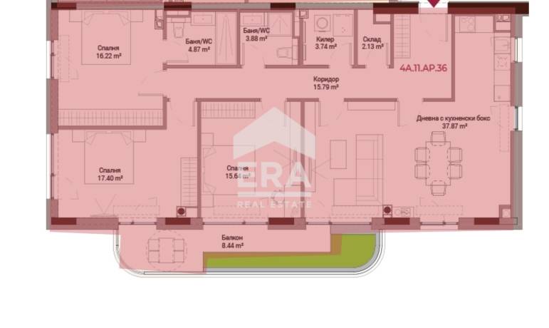 Четиристаен апартамент за продажба в луксозен комплекс до метростанция Витоша и мол Парадайс