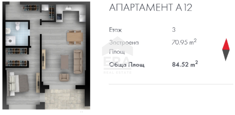 Двустаен апартамент за продажба в кв. Кръстова вада, София
