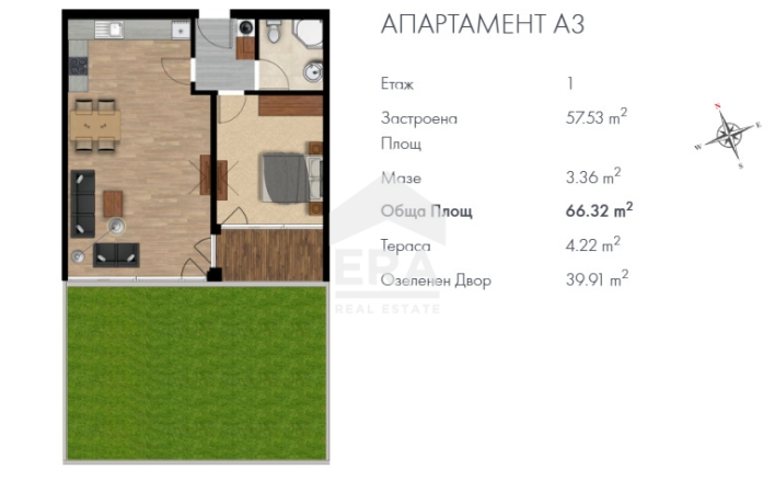 Двустаен апартамент за продажба в кв. Кръстова вада, София