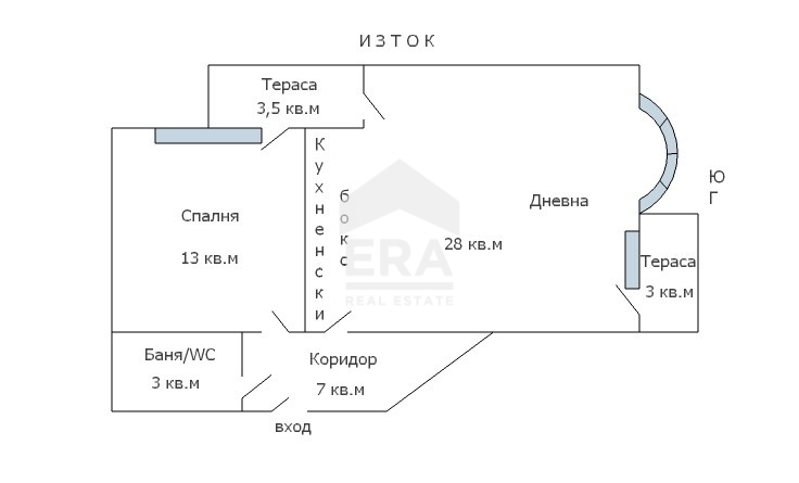Двустаен апартамент за продажба в кв. Виница, Варна