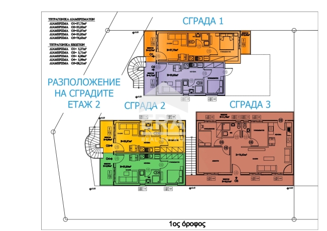 Двустаен на втори етаж с две тераси във Фанари