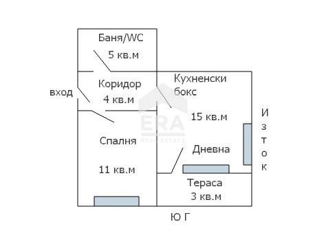 Двустаен апартамент за продажба в кв. Колхозен пазар, Варна