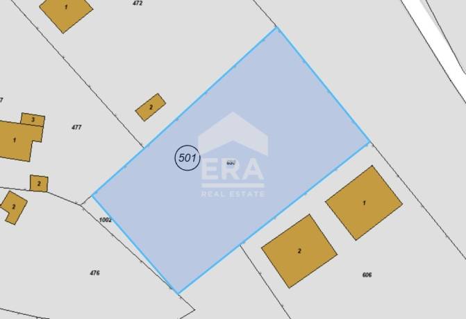 ЕРА Вива предлага парцел с площ 1400 м², разположен на около 100 метра от главния път от Балчик