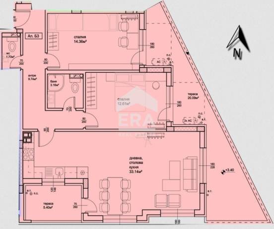 Тристаен апартамент за продажба в кв. Христо Смирненски, Пловдив