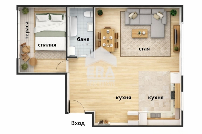 ЕРА Вива продава просторен двустаен апартамент до парк „Заимов“, гр. София.