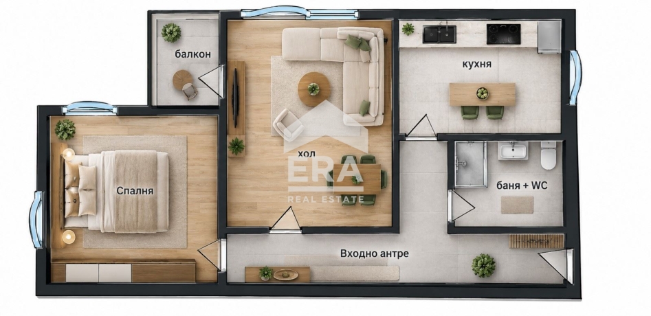 Двустаен апартамент за продажба в кв. Тракия, Пловдив